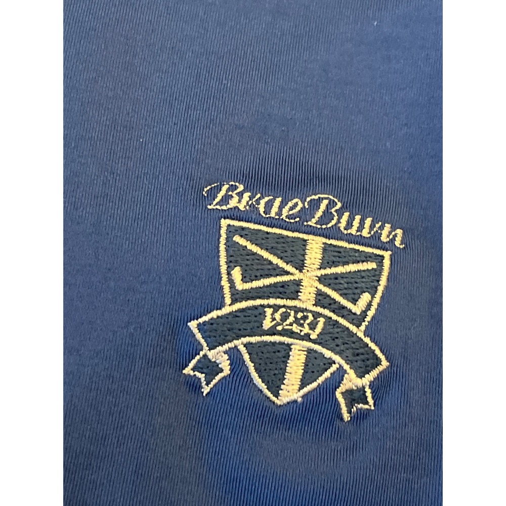 Peter Millar Mens Blue Brae‎ Burn 1931 Golf Quarter Zip Pullover Shirt M